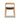 Raven - Stacking Sculpted Oak Dining Chair - Warm Natural Brown / Black