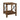 Farmhouse Metal X Table With Lower Shelf