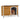 Large Wooden Outdoor Dog House, Waterproof Roof, Elevated Floor, Adjustable Plastic Feet - Yellow