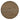 Brutus - 5 Piece Wide Contemporary Round Dining Table With Wheat Colored Fabric Chairs (Set of 5) - Vintage Walnut