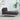 Fabric Upholstered Chaise Lounge With Iron Bracket Legs - Gray