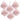 Christmas Ball Ornaments, Glass Decorative Hanging Ball Christmas Tree Ornaments For Holiday Party Decorations (Set of 6) - Pink