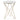 Gabon - Accent Table - White / Gold