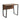 Computer Desk With Metal Legs - Dark Coffee