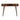 Wave Writing Desk, 2 Drawer - Chestnut