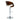Pino - Mid-Century Modern Adjustable Barstool With Swivel With Oval Footrest (Set of 2) - Chrome / Cherry / White