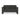 Loveseat With Slat Paneling And Aluminum Frame - Black