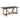 Modern Farmhouse Solid Wood V Frame Trestle Dining Table - Gray / Brown