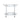 Jinx - Clear Glass Serving Cart - Silver