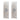 Large Wooden Wall Art Panels With Distressed Round Mirror Accents (Set of 2) - White