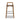 Sven - Modern Minimalist Low Back Counter Stool - Dark Brown Walnut