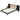 Bed Frame With 2 Nightstands Elegant Design With Lamps