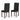 Acadian - Parson Dining Chair (Set of 2) - Distressed Black