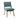 Mid - Century Dining Chair (Set of 2) With Upholstered Seat And Back Polyester With Rubber Solid Wood Frame - Blue