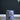 Ceramic Garden Stool, Small Side Tabel - White / Blue