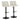 Toriano - Contemporary Adjustable Barstool Swivel With Rounded T Footrest (Set of 2)