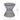 Zine - Outdoor Side Table With Hourglass Shaped And Iron Frame - Navy