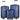 3 Piece Luggage With Tsa Lock Abs, Durable Luggage Set, Lightweight Suitcase With Hooks, Spinner Wheels Cross Stripe Luggage Sets - Dark Blue