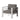 Outdoor Aluminum Club Chair With Cushion - Gray