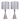 Gemma - Contemporary Table Lamp (Set of 2)
