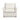 Ada - Flared Arm Contemporary Armchair With Lumbar Pillow - Flax White