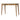 2 Drawer Nordic Writing Desk - Oak
