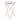 Gabon - Accent Table - White / Gold
