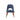 Dining Side Chair Upholstered Textured Fabric With Pecan Solid Wood Legs (Set of 2) - Navy