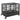 Pawhut - 36" Heavy Duty Dog Crate Metal Cage Kennel With Lockable Wheels, Double Door And Removable Tray - Gray