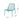 Outdoor Iron Chair With Mesh Design - Teal
