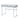 Tigress - Printed Faux Marble Top Writing Desk - White