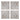 Distressed Wooden Square Wall Panels (Set of 4) - White