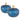 Candy Jar With Lid, Christmas Candy Jar Containers (Set of 2) - Gold / Blue
