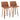 Toriano - Contemporary Fixed Height Counter Stool With Swivel & Round Footrest (Set of 2) - Walnut / Camel