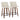 Toriano - Contemporary Fixed Height Counter Stool Swivel With Round Footrest (Set of 2)