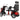 Electric Mobility Recreational Travel Scooter For Adults, Mobility Scooters, 4 Wheel Powered Mobility Scooters - Red