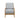 The Arm Chair With Padded Armrests - Dusty Blue / Camel Oak