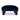 Jules - Square Accent Footstool Ottoman - Navy Blue