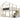 Twin Over Twin House Bunk Bed With White Storage Staircase And Blackboards - White
