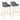 Daniella - Stylish Contemporary Glam Fixed Height Bar Stool (Set of 2)
