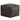Sheffield - Square Pouf - Distressed Dark Brown