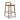 Sven - Modern Minimalist Low Back Counter Stool - Dark Brown Walnut