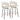 Jie - Fixed Height Contemporary Counter Stool With Swivel Round Footrest (Set of 2)