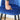 Bar Stool (Set of 2) Modern Counter Bar Height Chair With Back, Sturdy Metal Legs & Footrests, Island Stool For Kitchen Bar - Blue