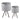 Metal Planter Stand, Round Galvanized Farmhouse Planter (Set of 2) - Gray