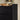 Modern Minimalist 5 Drawer Gallery Top Dresser - Black