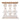 Classic Vintage Wash Console Table With Wood Top - Brown / Antique White