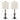 Montgomery - Contemporary Table Lamp Built In USB Port (Set of 2) - Gun / White