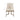 Contemporary Modern Accent Dining Chairs With Antique Gold Metal Frame (Set of 2) - White