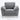 Villanelle - Linen Chair With Chrome Finish Legs - Light Gray